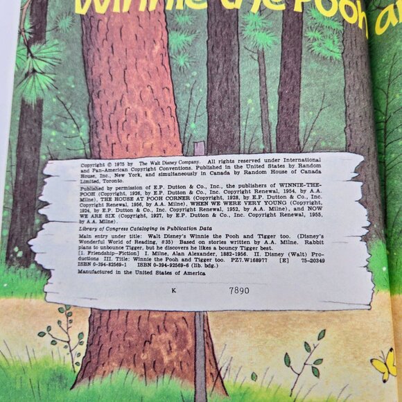 Disney Books Cinderella The Sword In The Stone Bambi Winnie The Pooh 1974 1975 - Picture 15 of 16